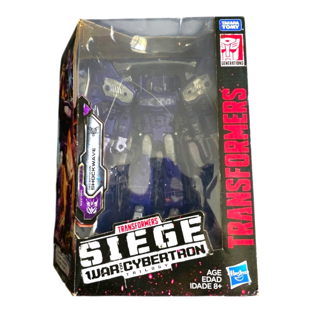 Hasbro Transformers Siege Shockwave Figure in Blue and Purple New In Box